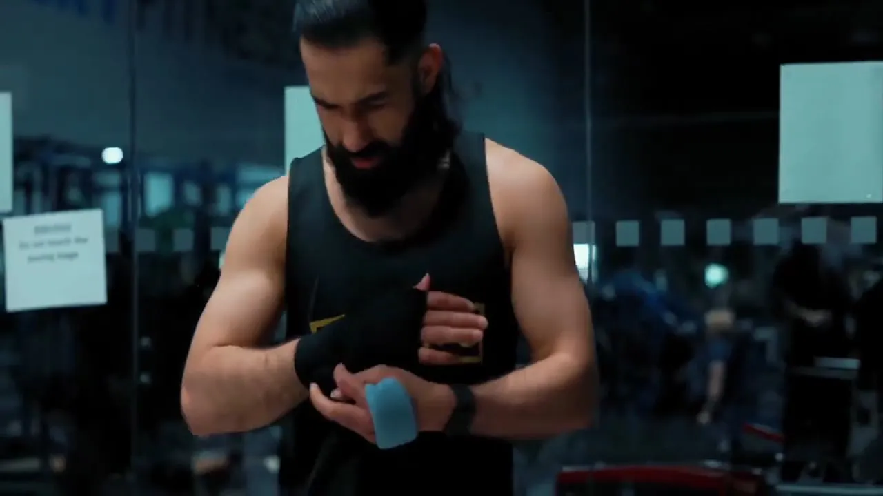 Wrapping hands before training