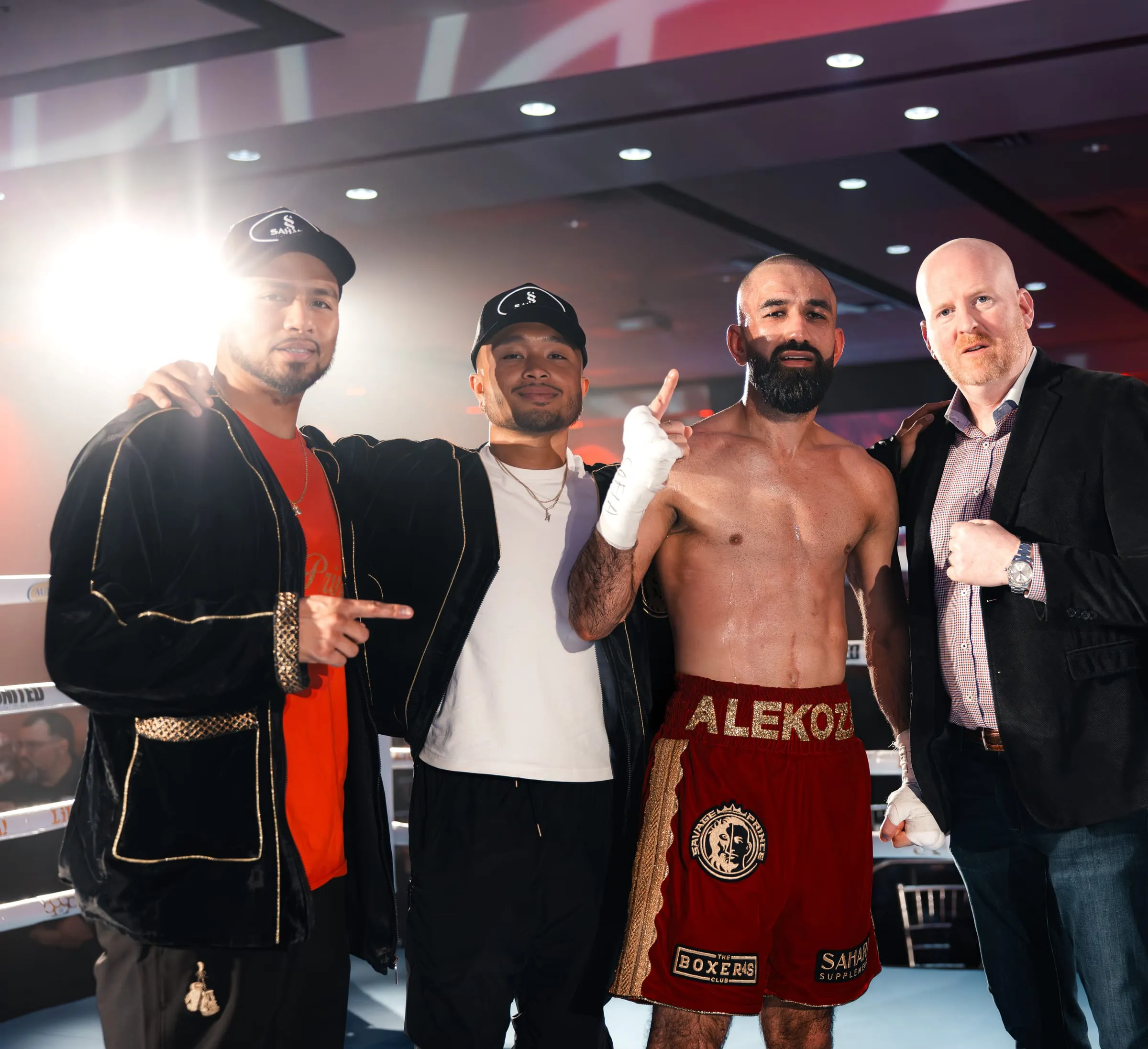 The Boxer’s Club team in the ring